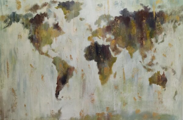 Bronze Map of the World